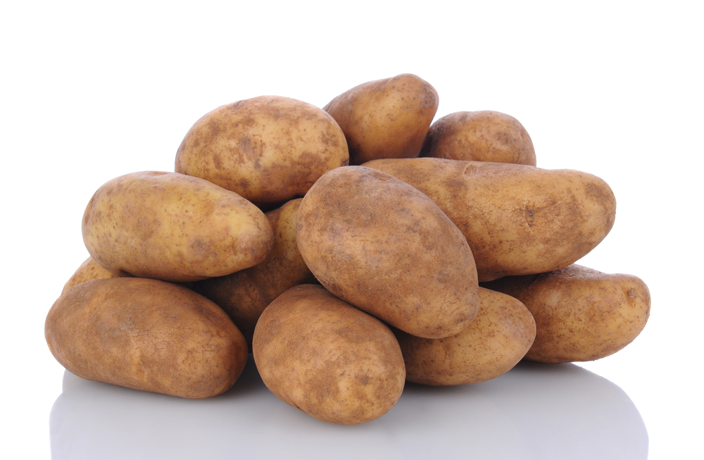 A pile of potatoes.