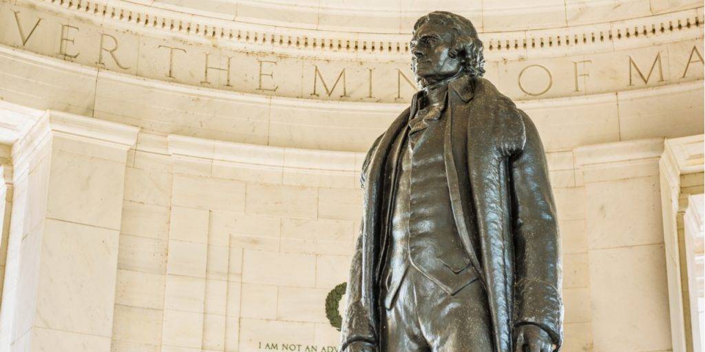 Jefferson statute at Jefferson Memorial