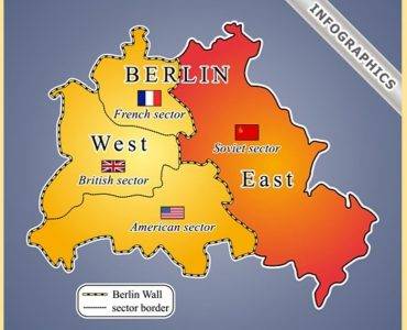 Berlin Wall map