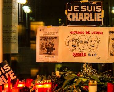 Charlie Hebdo informal memorial