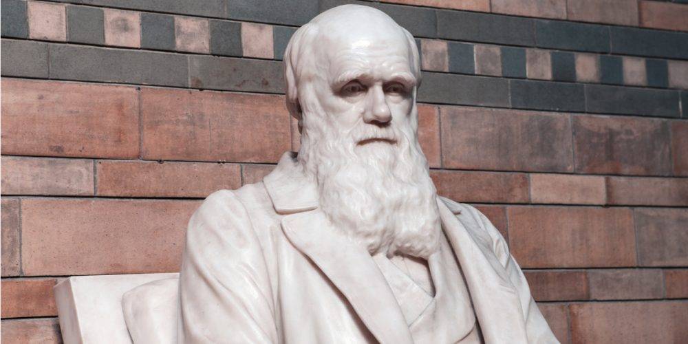 Charles Darwin (red tinted background)