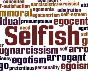 Selfish word cloud