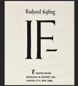 Cover of If by Rudyard Kipling