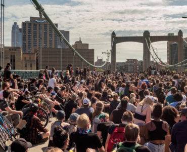 Black Lives Matter protest crowd