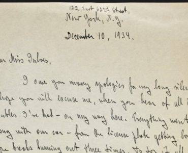 Ayn Rand handwritten letter