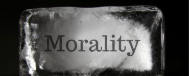 Frozen ethics Morality in block of ice