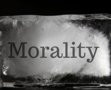 Frozen ethics Morality in block of ice