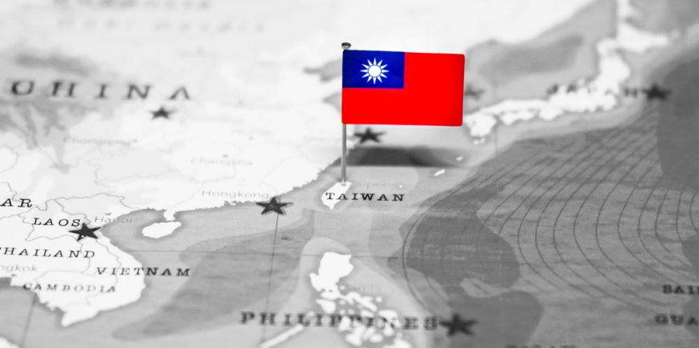 Taiwan map flag
