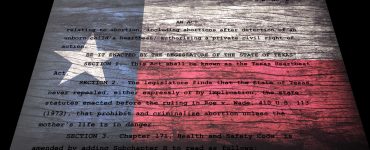 Texas flag abortion law SB8
