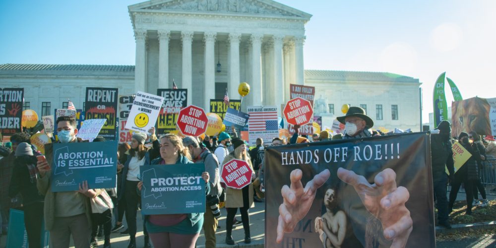 Roe v Wade abortion protesters