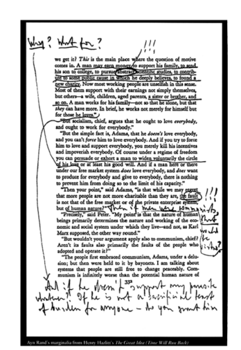 The Value of Ayn Rand’s Marginalia