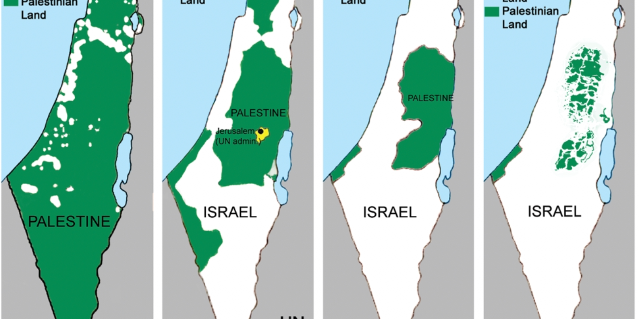 Israel palestine map